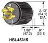 HUBBELL WIRING DEVICES HBL45215