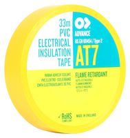 ADVANCE TAPES AT7 YELLOW 33M X 19MM