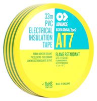 ADVANCE TAPES AT7 GREEN / YELLOW 33M X 19MM