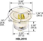 HUBBELL WIRING DEVICES HBL2525