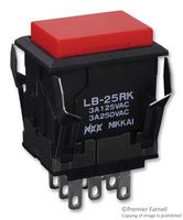 NKK SWITCHES LB25RKW01-12-CJ