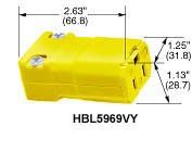 HUBBELL WIRING DEVICES HBL5969VBLK